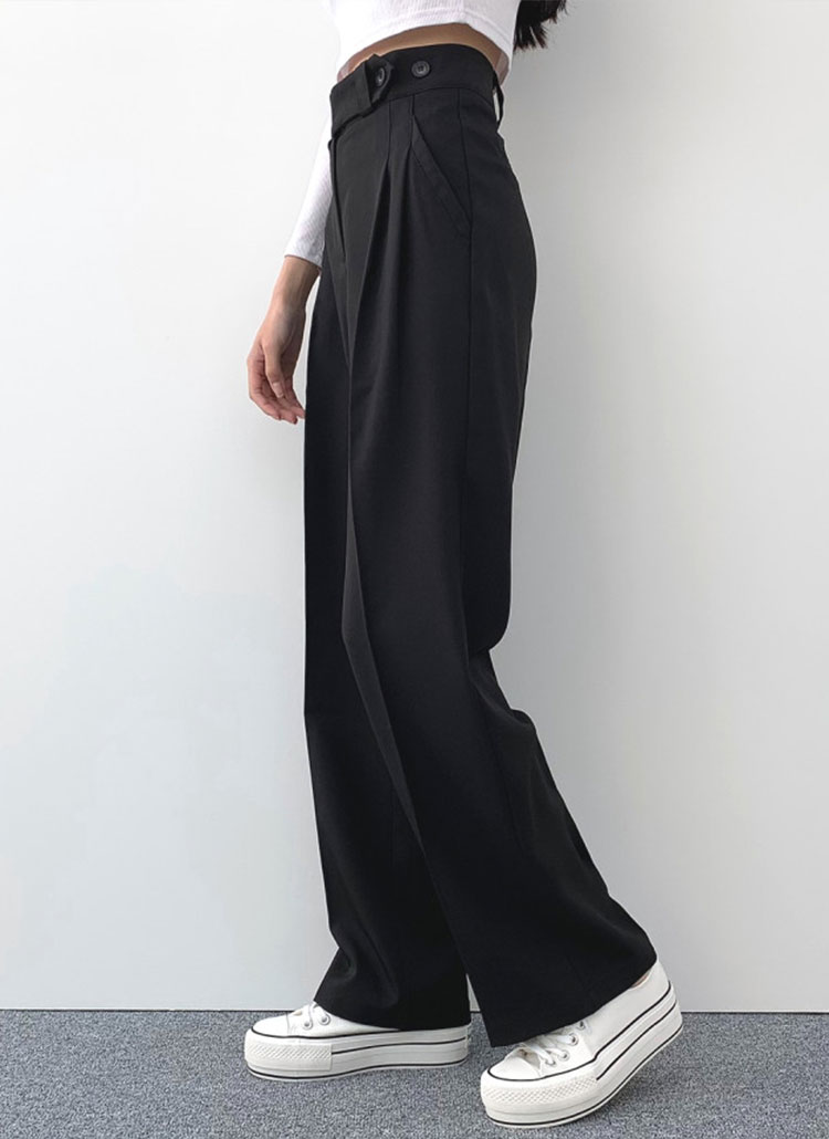 ウエストボタンスラックスパンツ | レディースファッション通販 - DHOLIC