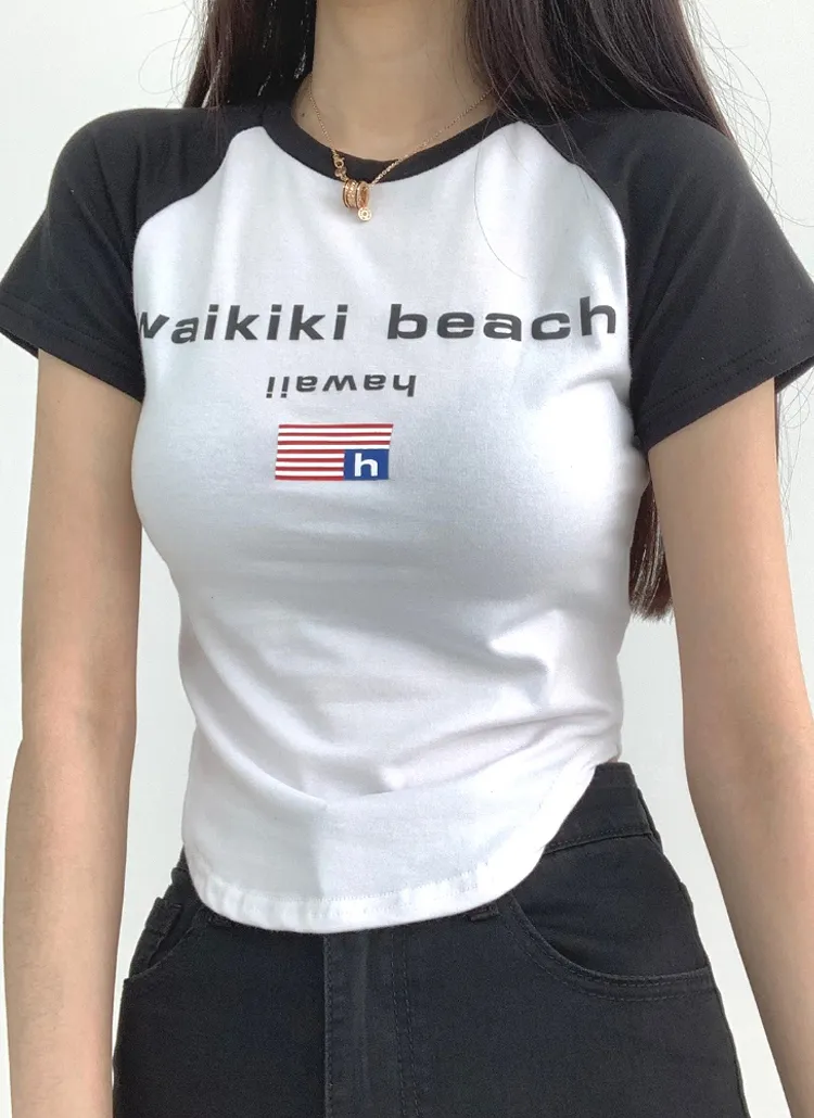 waikiki配色ラグランTシャツ | bokplace | 詳細画像1