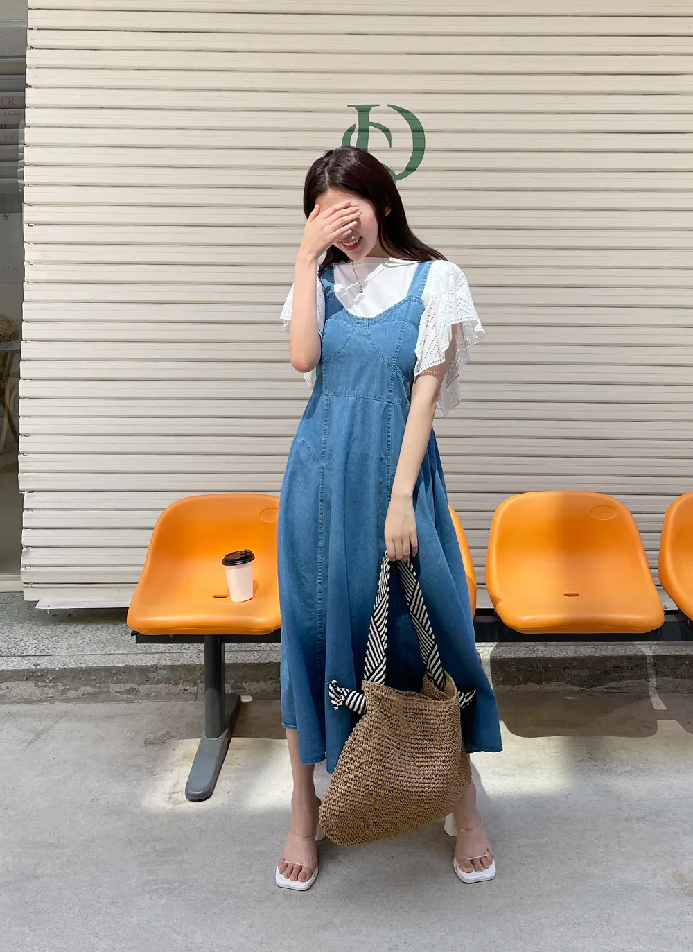 d.i.a いやらしい デニム生地ビスチェ 