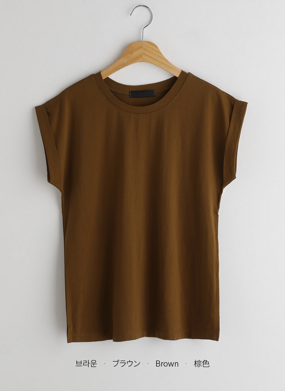 ロールアップスリーブTシャツ・全7色 | DHOLIC PLUS | 詳細画像24