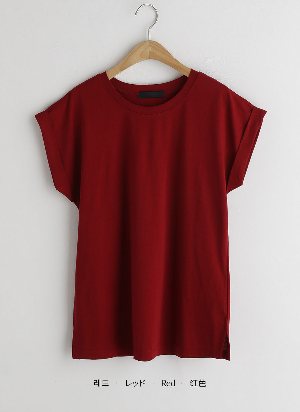 ロールアップスリーブTシャツ・全7色 | DHOLIC PLUS | 詳細画像26