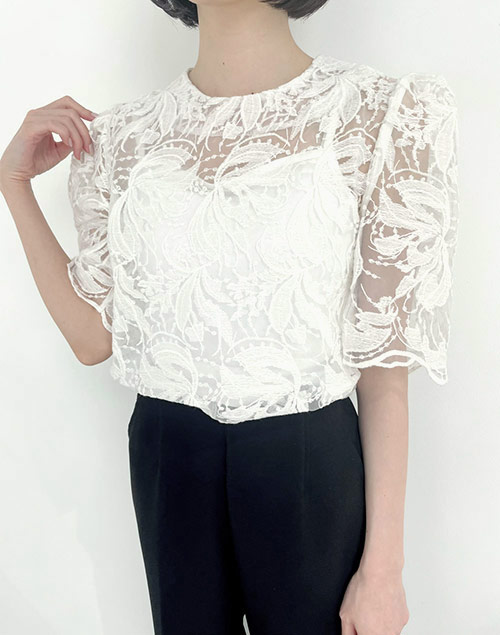 Flower lace blouse（ブラウス/ブラウス）| minami_itohara | 東京ガールズマーケット