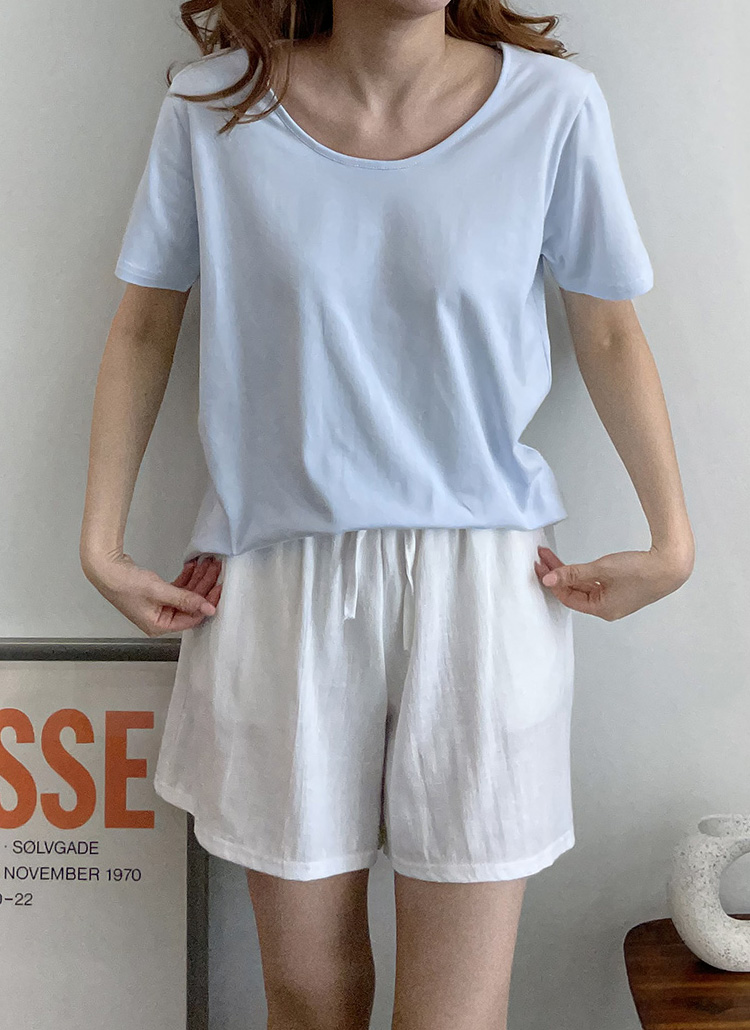 モダール混uネックtシャツ P3213 トップス 半袖tシャツ レディースファッション通販 Dholic ディーホリック