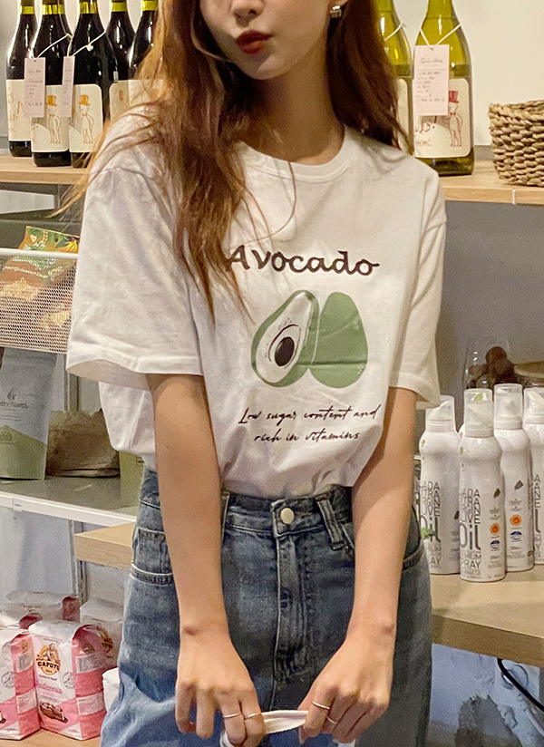 Avocadoプリントtシャツ P トップス 半袖tシャツ レディースファッション通販 Dholic ディーホリック