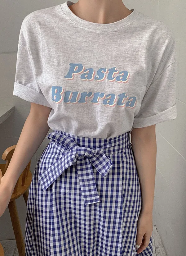 Pastaルーズ半袖Tシャツ | qnigirls | 詳細画像1