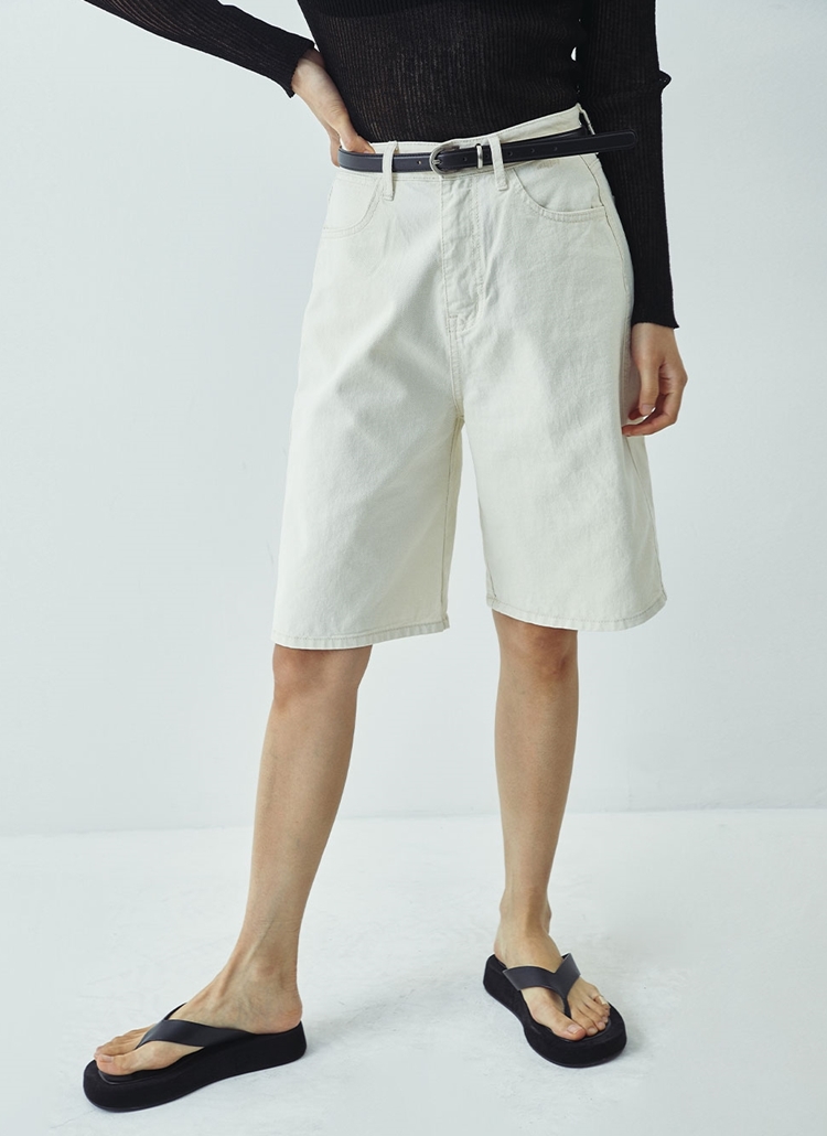 コットンバミューダパンツ アイボリー P3654 パンツ ショート レディースファッション通販 Dholic ディーホリック