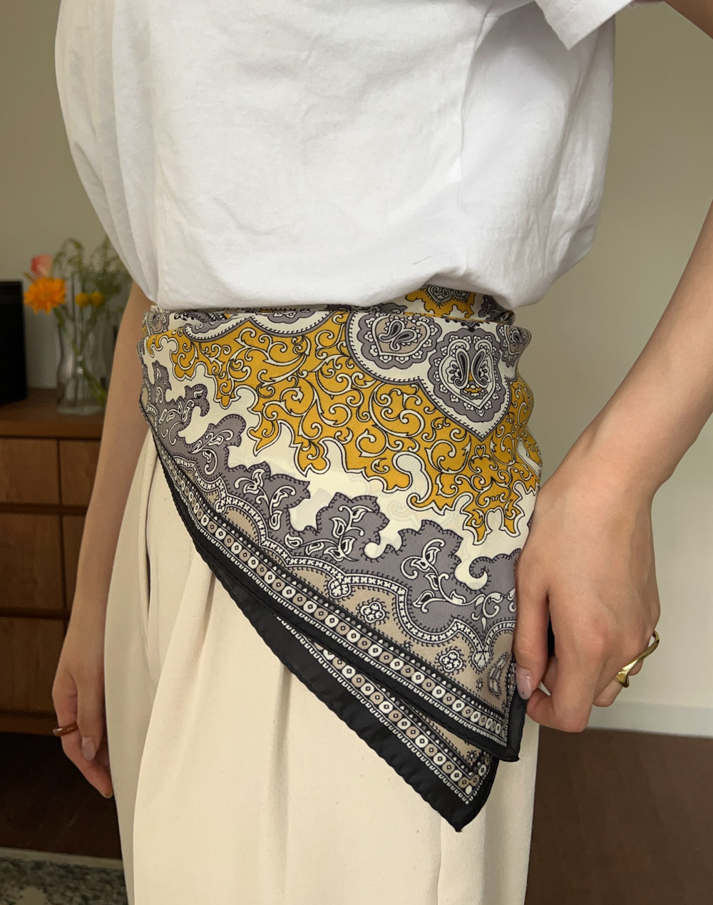 Paisley pattern scarf | 詳細画像6