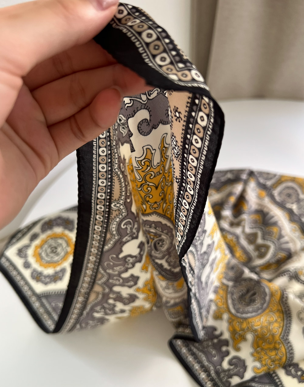 Paisley pattern scarf | 詳細画像10