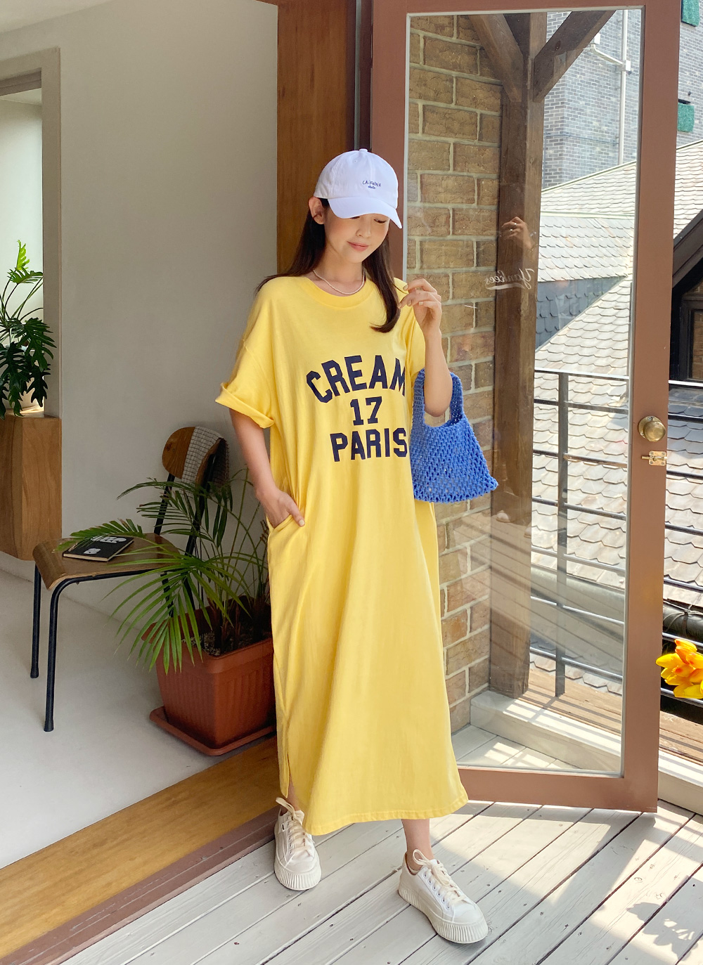 CREAMロゴTシャツワンピース・全3色 | DHOLIC | 詳細画像7