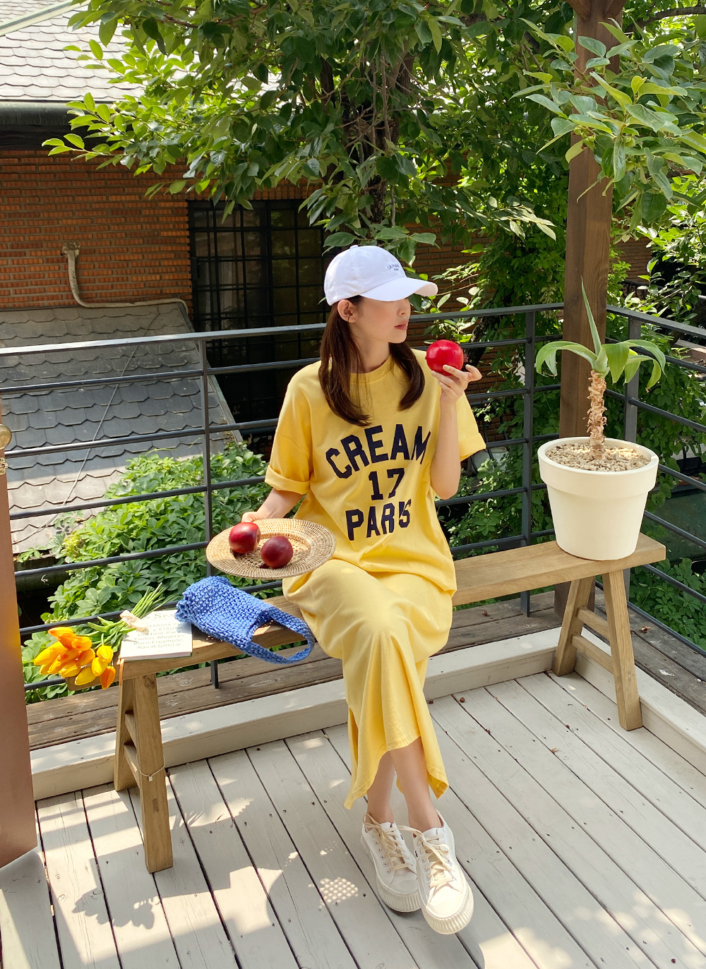 CREAMロゴTシャツワンピース・全3色 | レディースファッション通販