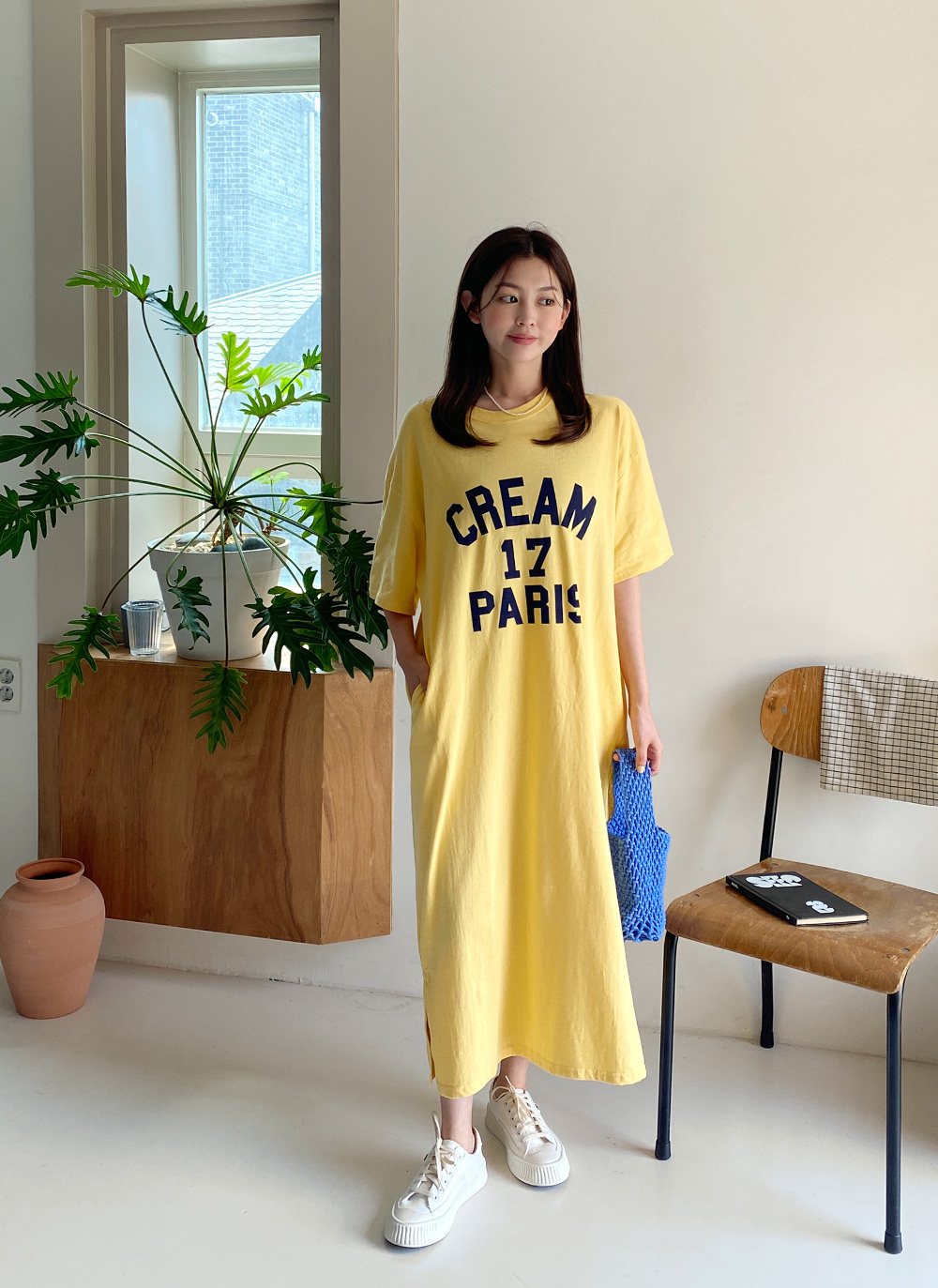 CREAMロゴTシャツワンピース・全3色 | DHOLIC | 詳細画像14