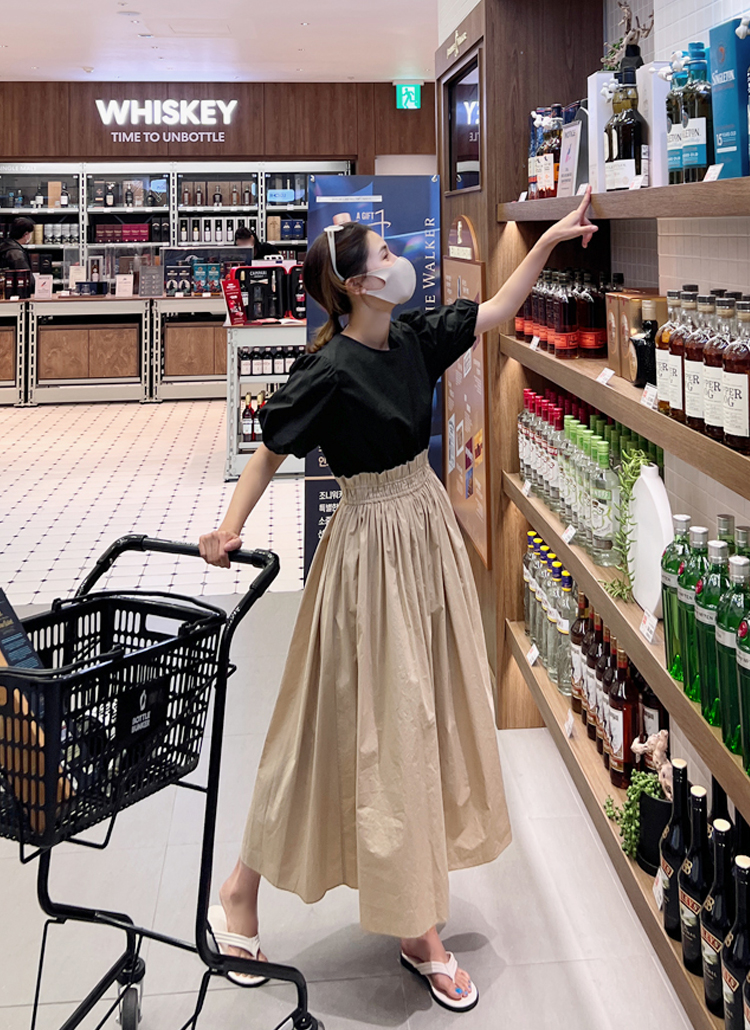 ツーピース風配色ワンピース P ワンピース ロングワンピース レディースファッション通販 Dholic ディーホリック
