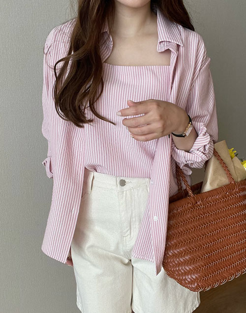 stripe set shirt（セット/その他）| _____iil_ | 東京ガールズマーケット