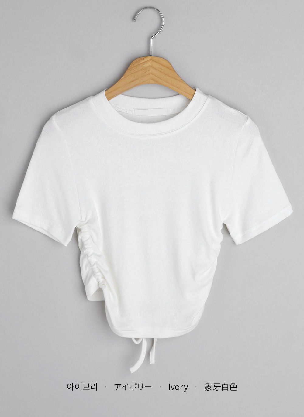 ストリングクロップドTシャツ・全3色 | DHOLIC | 詳細画像22