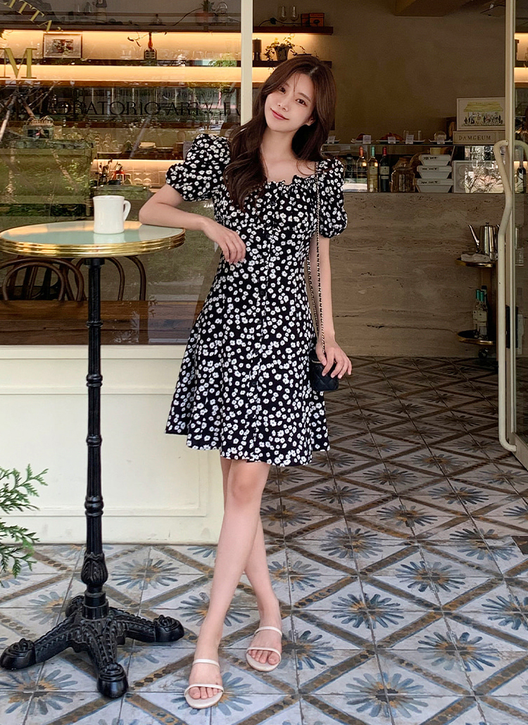 花柄オフショルダーワンピース 【公式通販】