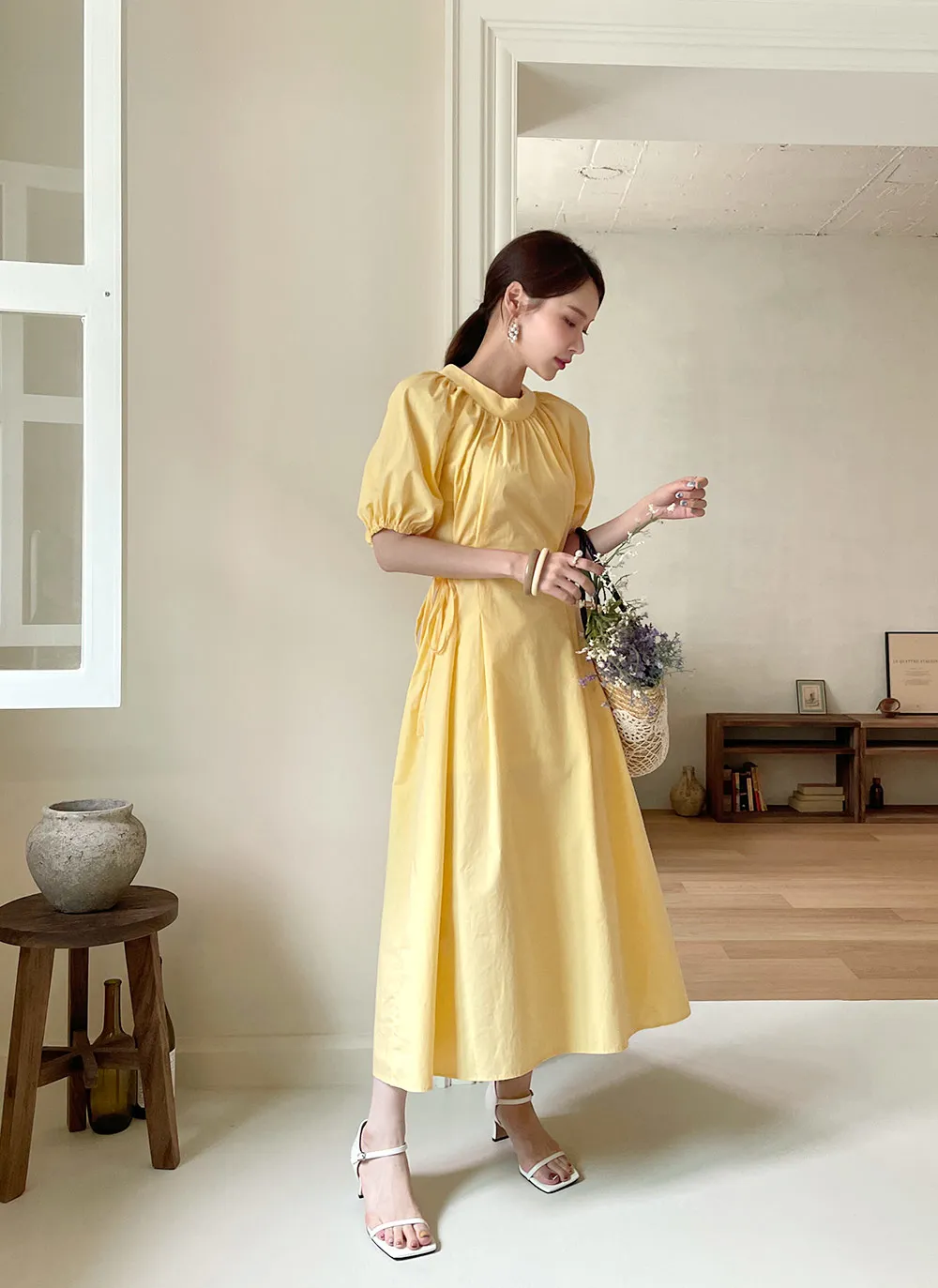 コットンボリュームワンピース・全3色 | レディースファッション通販  