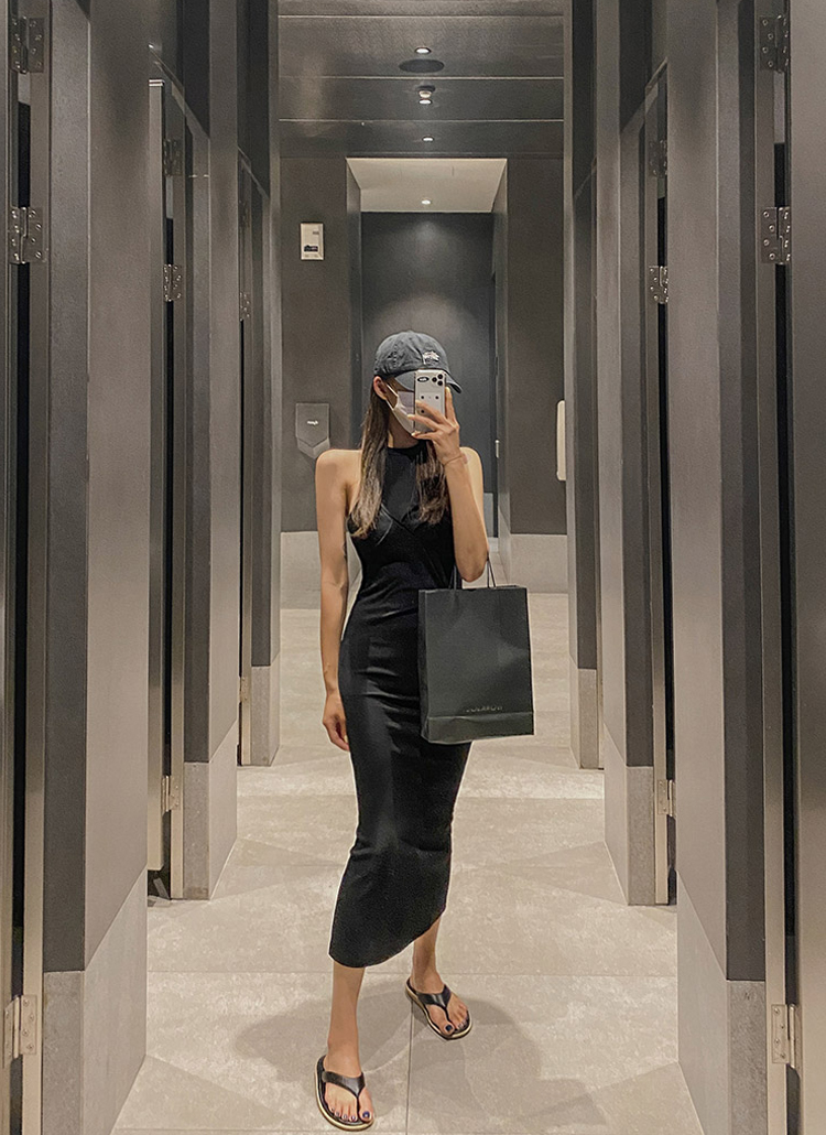 アメリカスリーブスリムワンピース P レディースファッション通販 Dholic 公式