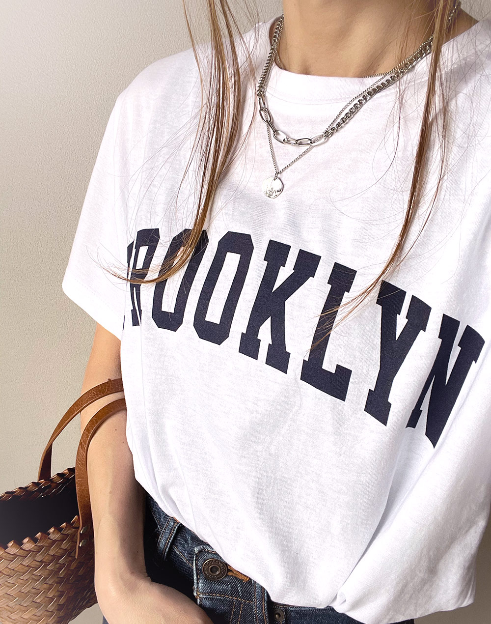 tシャツ BRKLYN ロゴTシャツ レディース BROOKLYNロゴTシャツ | レディースファッション通販 - DHOLIC