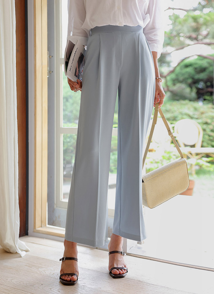 バックゴムクールタッチスラックス P3938 パンツ スラックス レディースファッション通販 Dholic ディーホリック