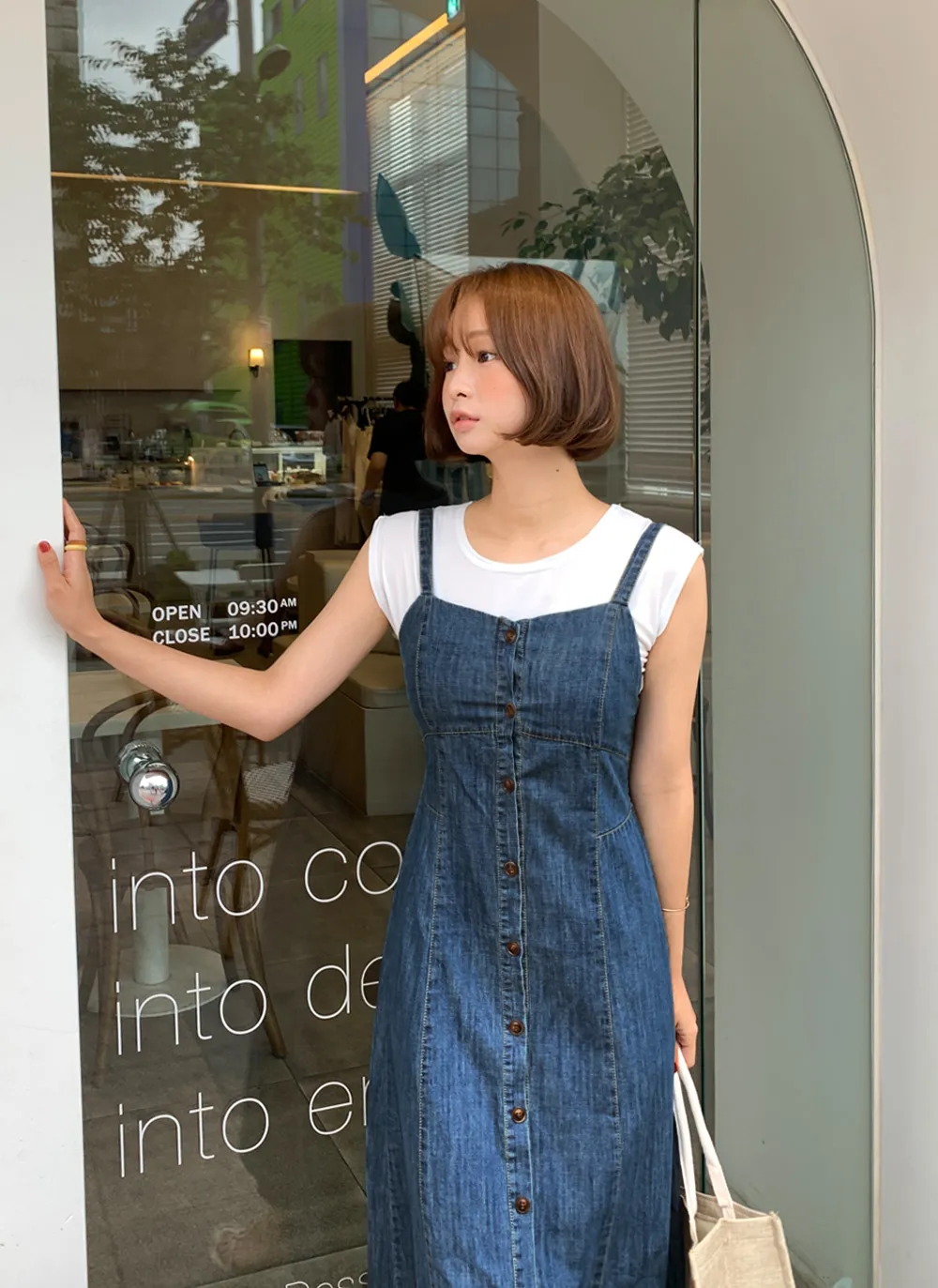 デニムビスチェワンピース・全1色 | レディースファッション通販 - DHOLIC 