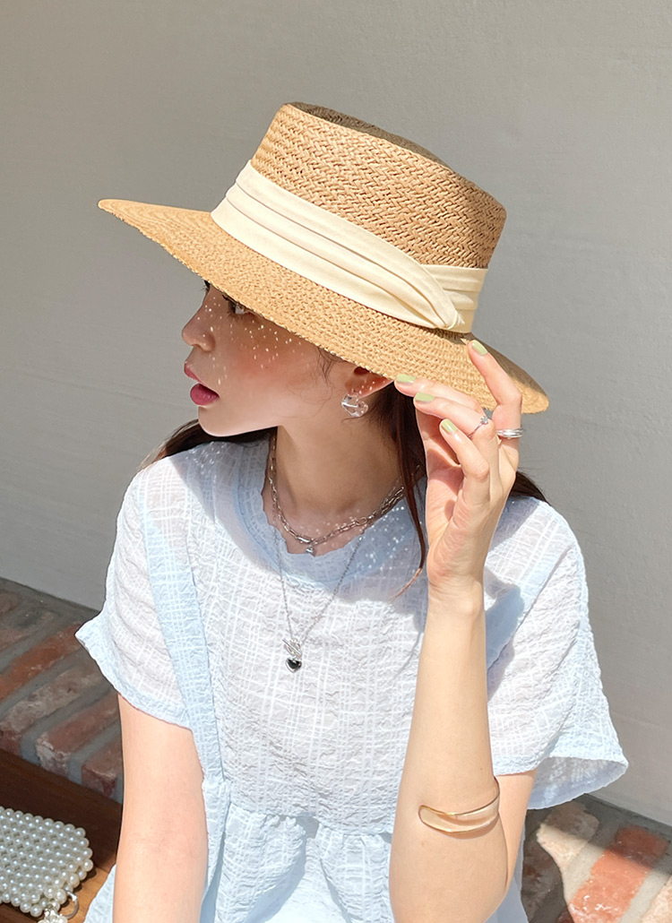 Jane Marple ストローハット（アイボリーロゴリボン） JaneMarple（帽子）のフリマアイテム一覧