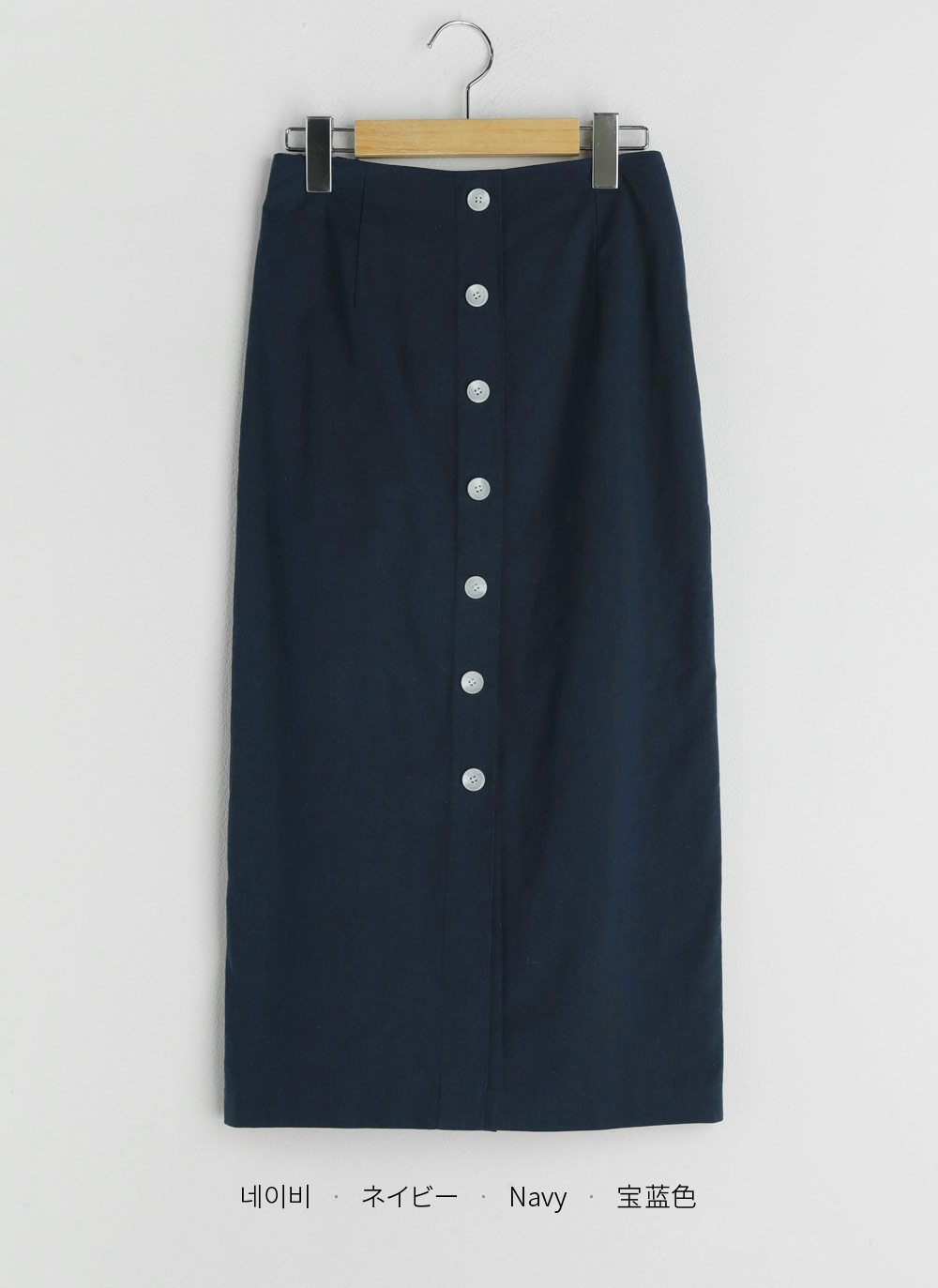 リネン混ボタンスカート・全3色 | DHOLIC | 詳細画像35