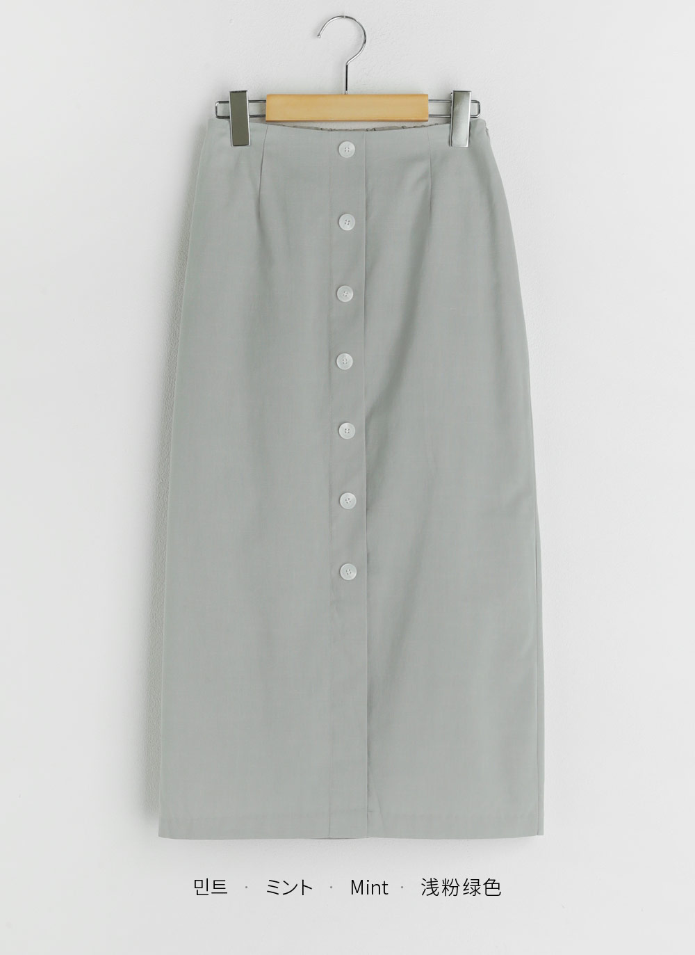 リネン混ボタンスカート・全3色 | DHOLIC | 詳細画像37