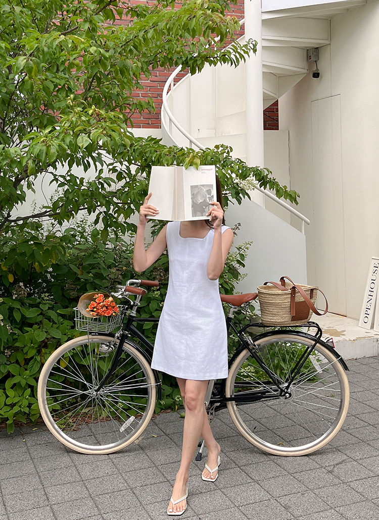 スクエアネックノースリーブリネンワンピース レディースファッション通販 Dholic 公式 スクエアネックノースリーブリネンワンピース レディースファッション通販 Dholic 公式