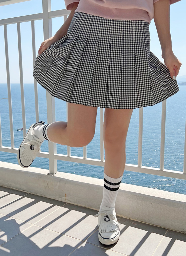 ダブルリングチェックプリーツスカートパンツ・p395257 | レディースファッション通販 - DHOLIC【公式】