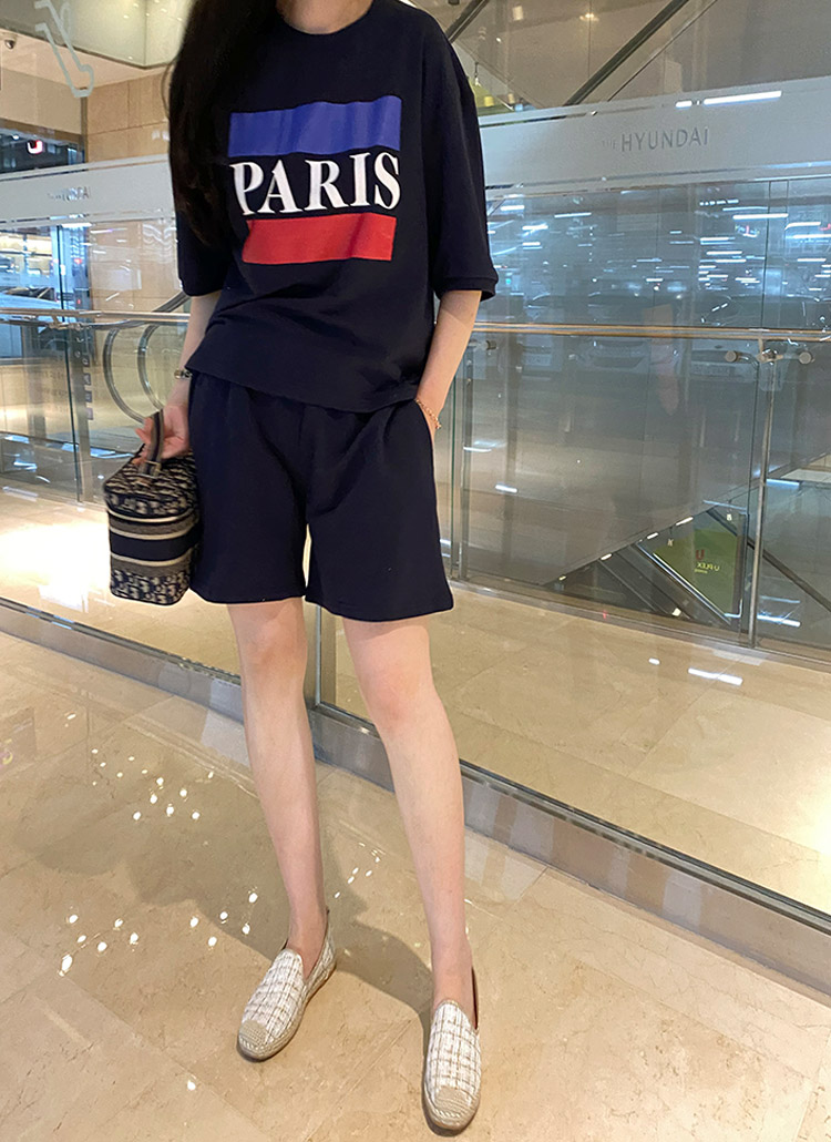 PARIS半袖Tシャツ&ショートパンツSET | monicaroom | 詳細画像1