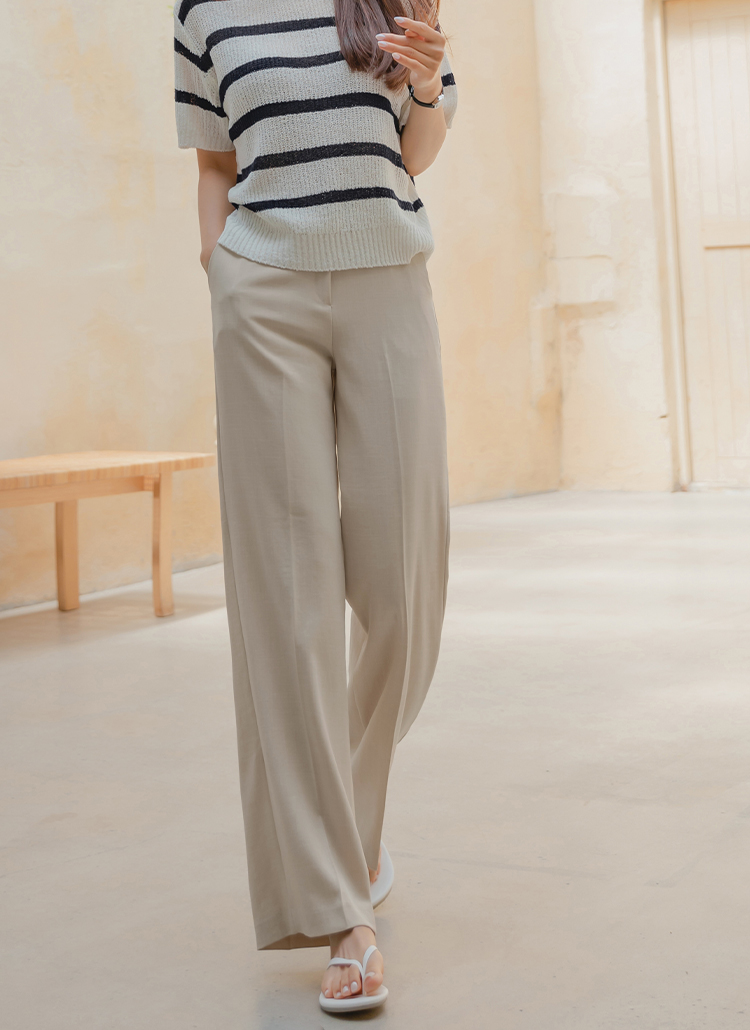 リネンブレンドスラックスパンツ P パンツ スラックス レディースファッション通販 Dholic ディーホリック