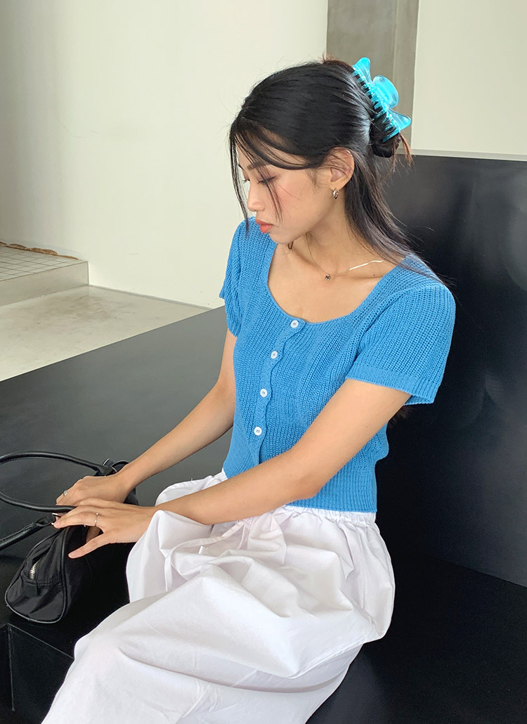 Uネック半袖カーディガン P ニット カーディガン カーディガン レディースファッション通販 Dholic ディーホリック