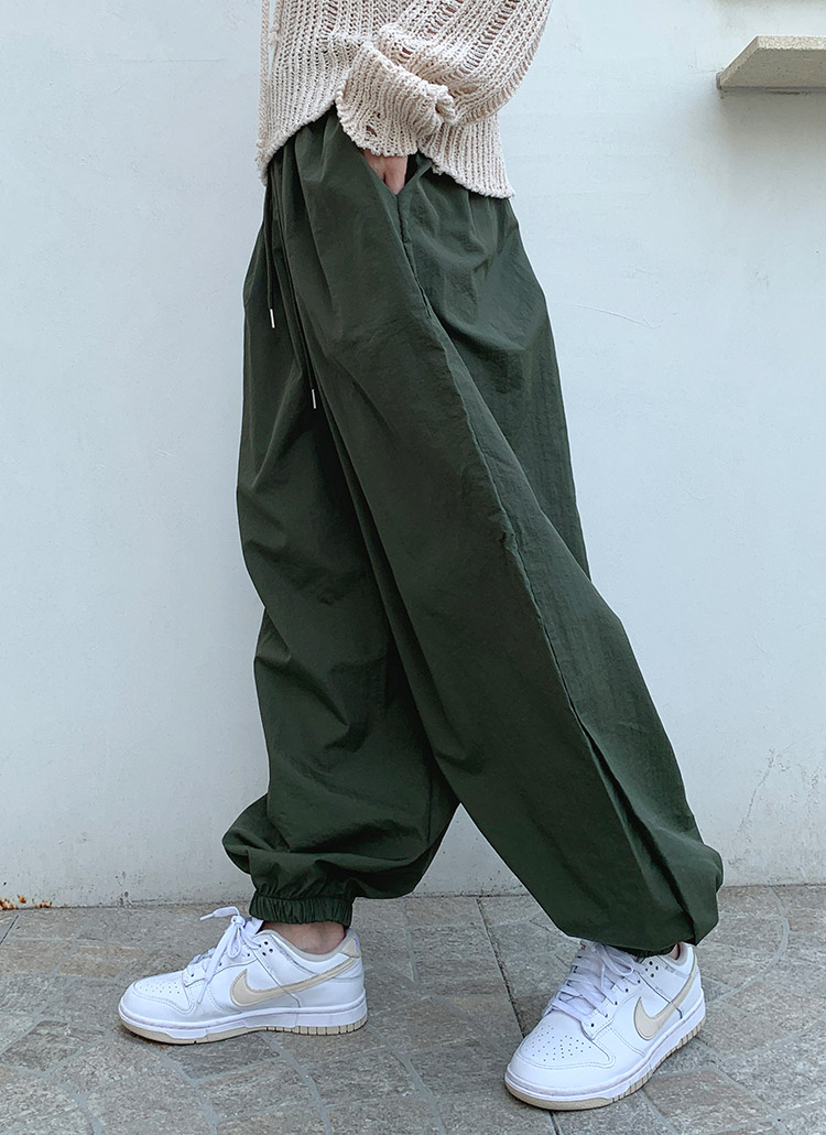 ナイロンルーズジョガーパンツ | レディースファッション通販 - DHOLIC