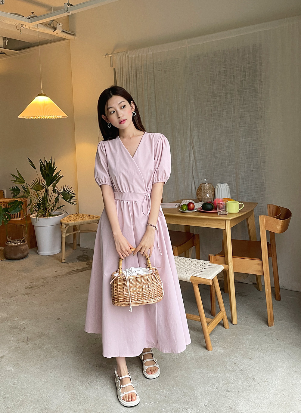 ラップパフワンピース・全3色 | レディースファッション通販 - DHOLIC