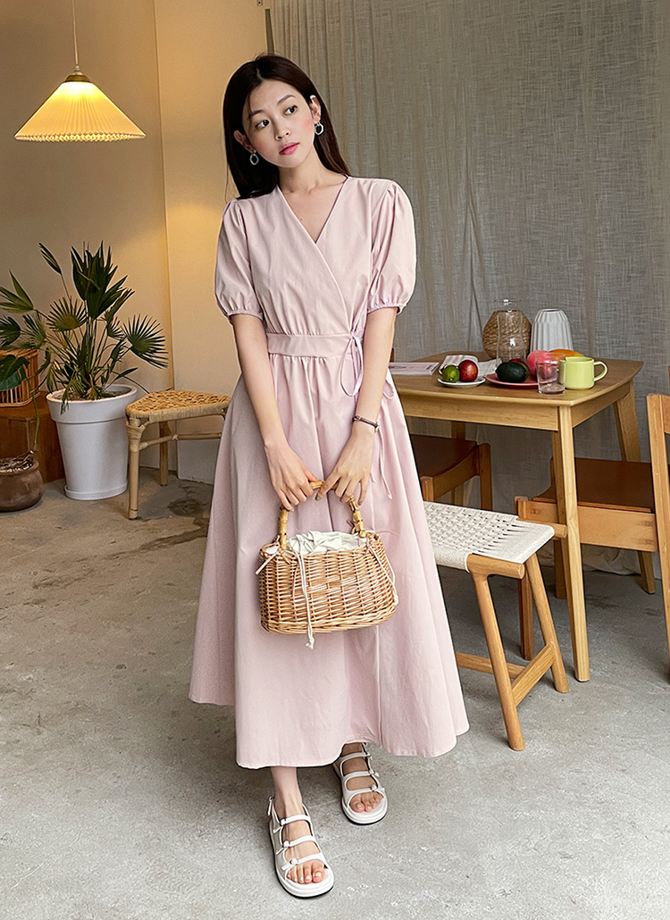 ミルキー 　DVF　ラップワンピース ラップパフワンピース・全3色 | レディースファッション通販 - DHOLIC