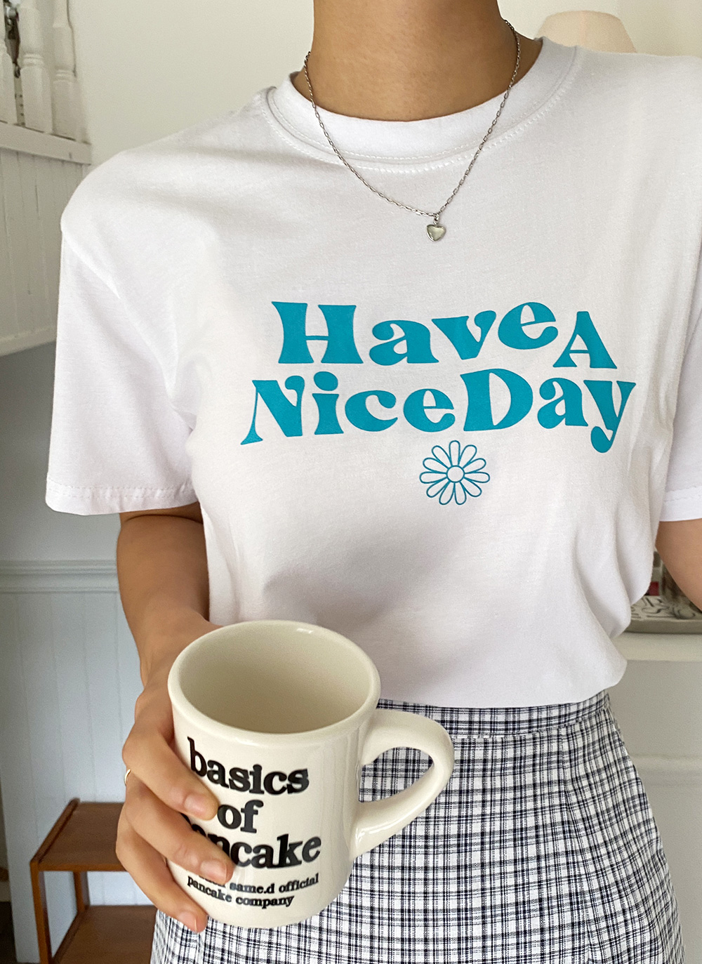 Have A Nice DayレタリングTシャツ・全3色 | DHOLIC | 詳細画像3