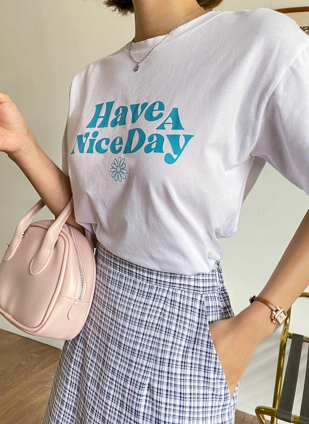 Have A Nice DayレタリングTシャツ・全3色 | DHOLIC | 詳細画像6
