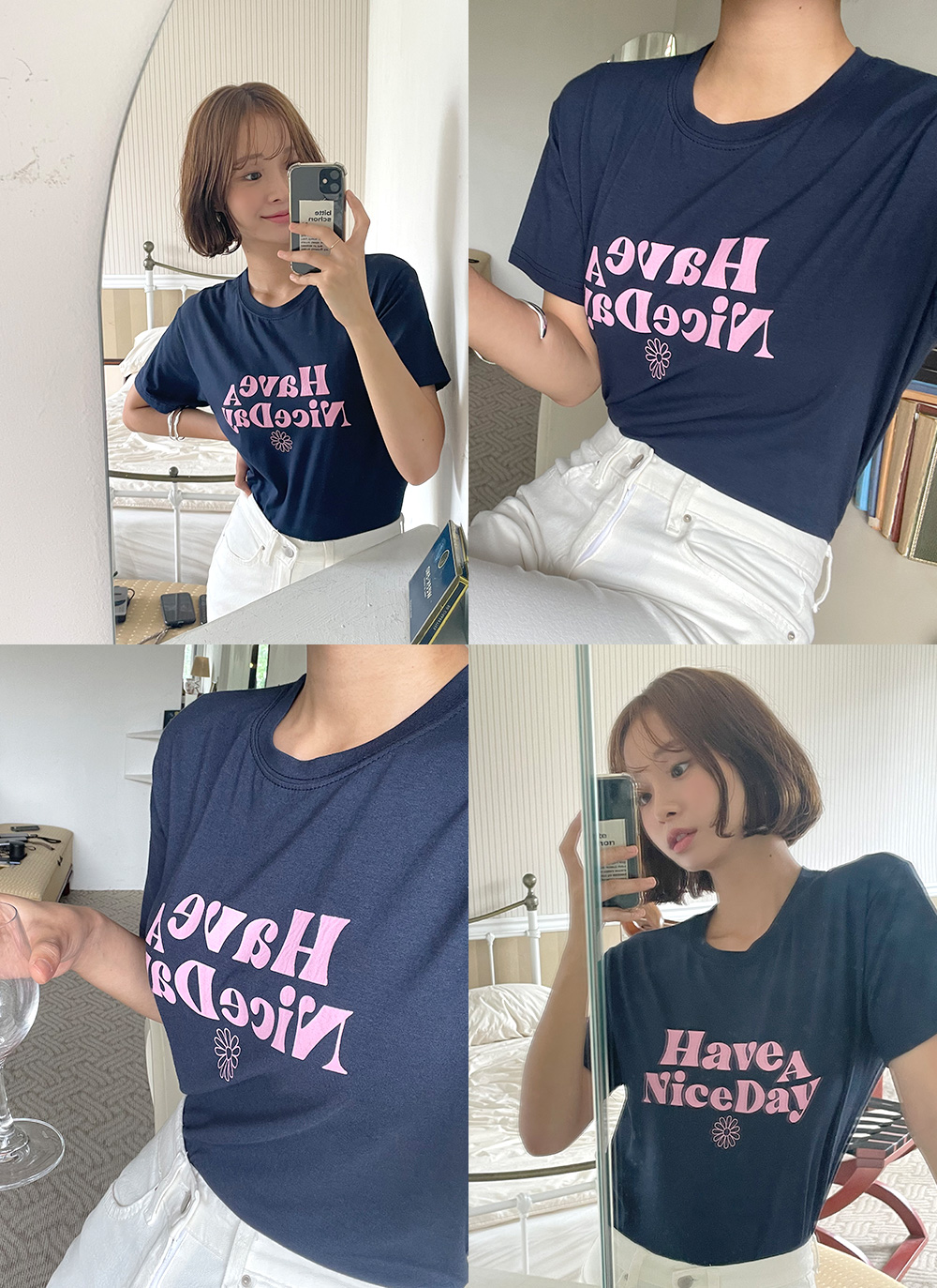 Have A Nice DayレタリングTシャツ・全3色 | DHOLIC | 詳細画像16