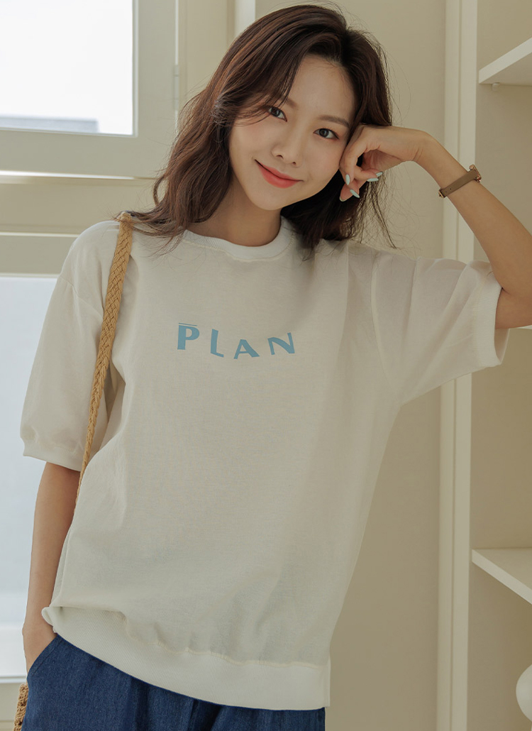 Planリネン混半袖スウェット P トップス トレーナー レディースファッション通販 Dholic ディーホリック