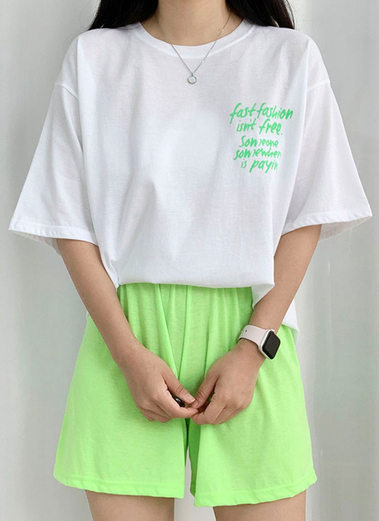 レタリングルーズTシャツ&パンツSET | bullang girls | 詳細画像1