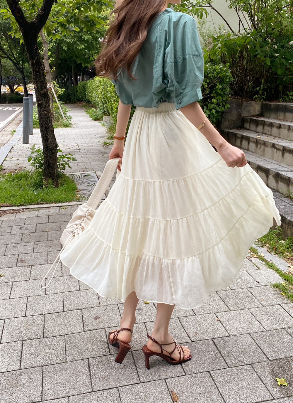 シフォンティアードスカート・全5色 | レディースファッション通販