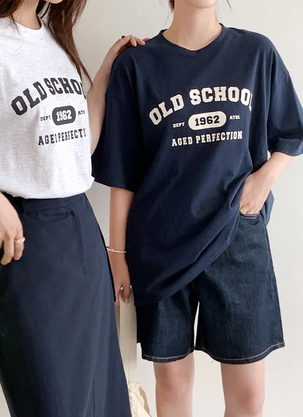 OLD SCHOOLプリントTシャツ | 66girls | 詳細画像1