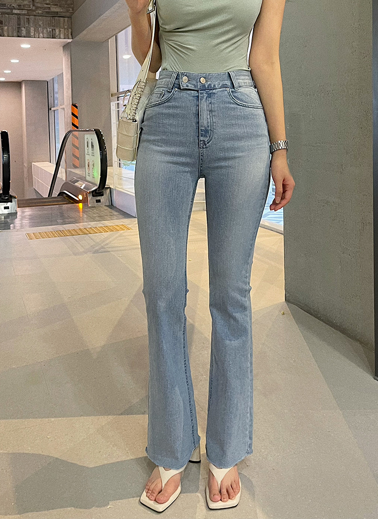 【第1位獲得！】 24aw NULLUS Intertwined ボタンフレアデニム Belt パンツ