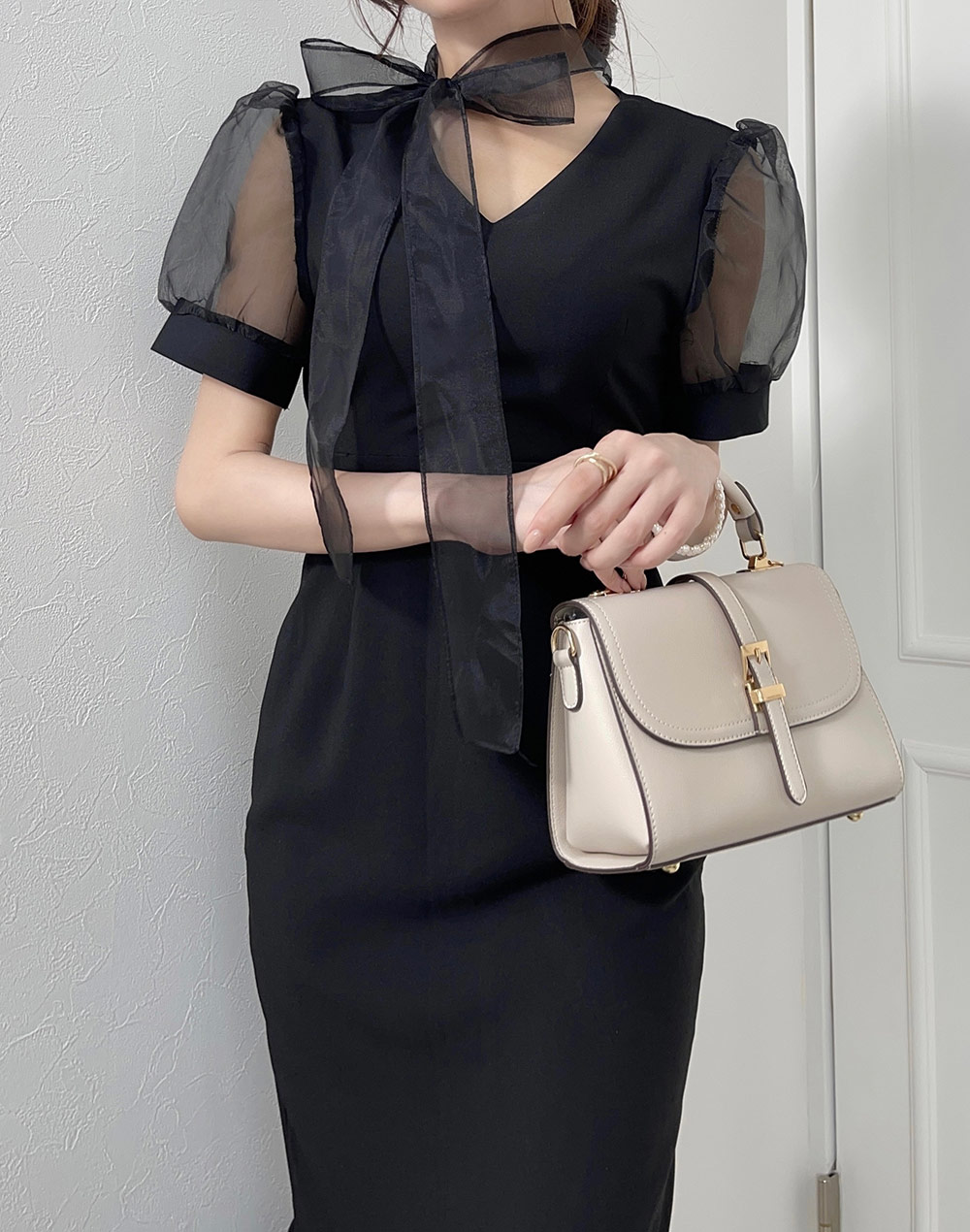 シアーリボンマーメイドワンピース | レディースファッション通販 - DHOLIC