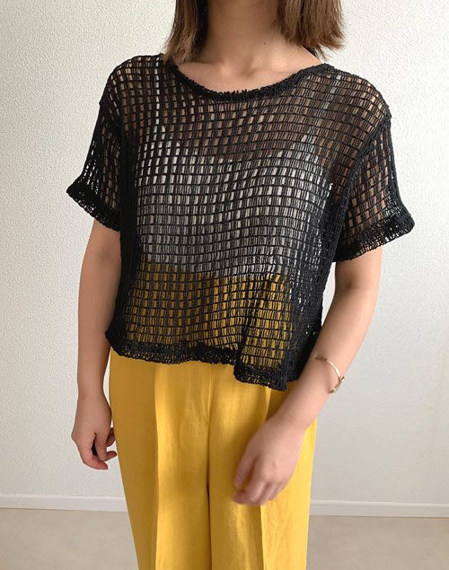 mesh knit tops（トップス/ニット）| __maira.___ | 東京ガールズマーケット