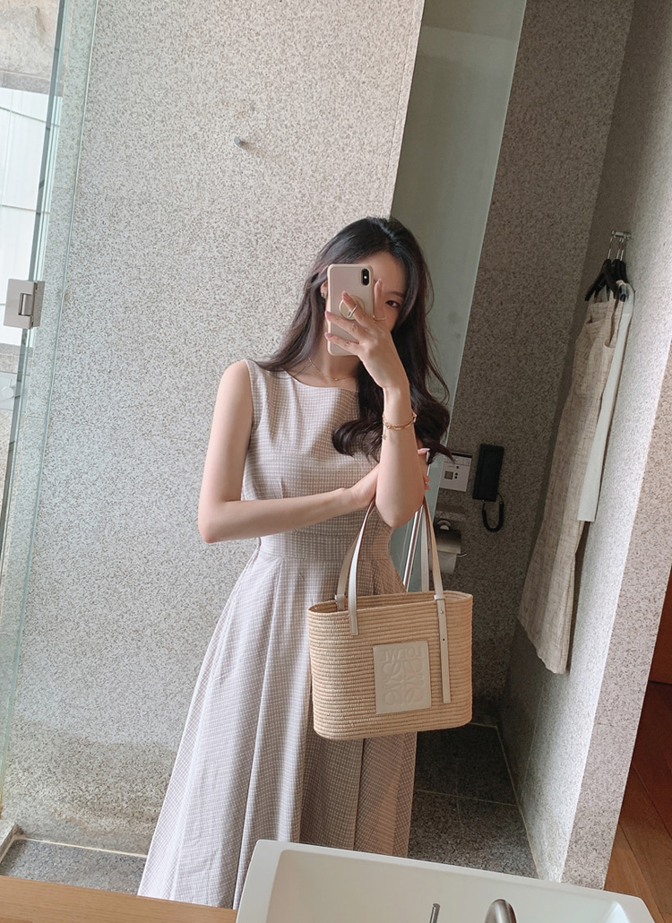 ノースリーブチェックワンピース レディースファッション通販 Dholic 公式