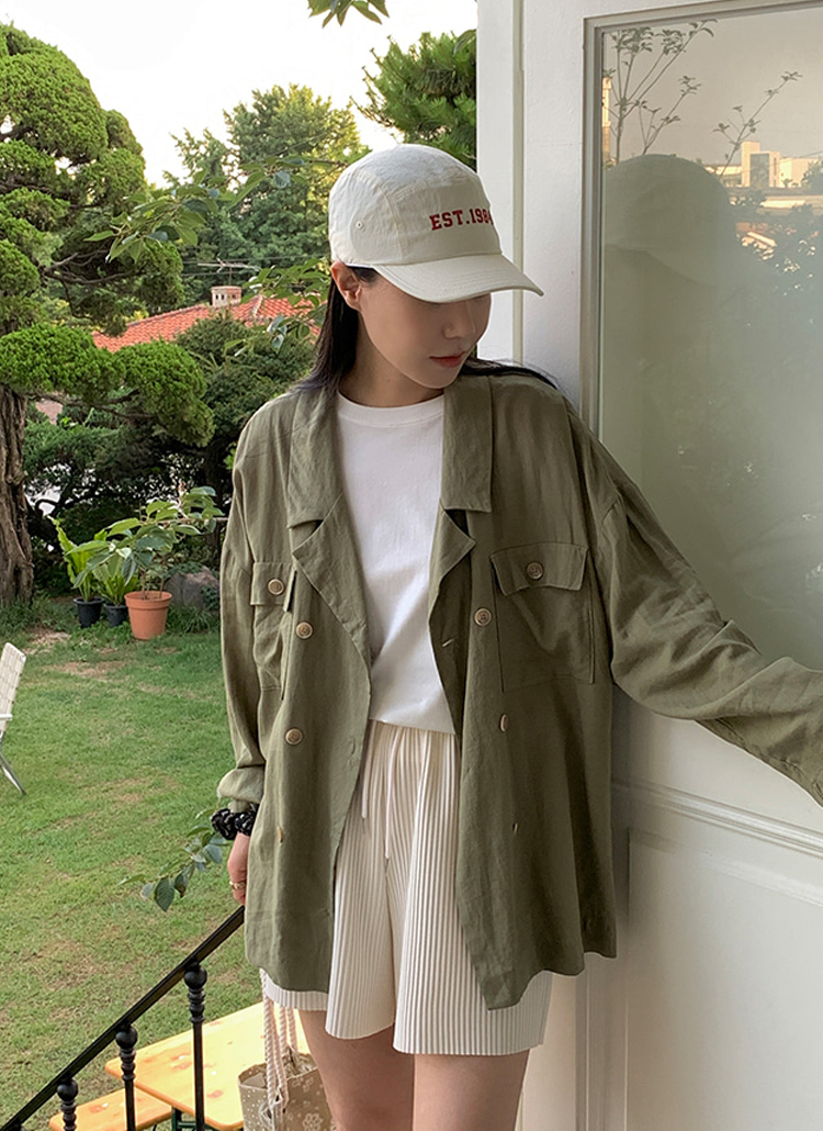 ダブルボタンルーズフィットシャツ P ブラウス シャツ レディースファッション通販 Dholic ディーホリック