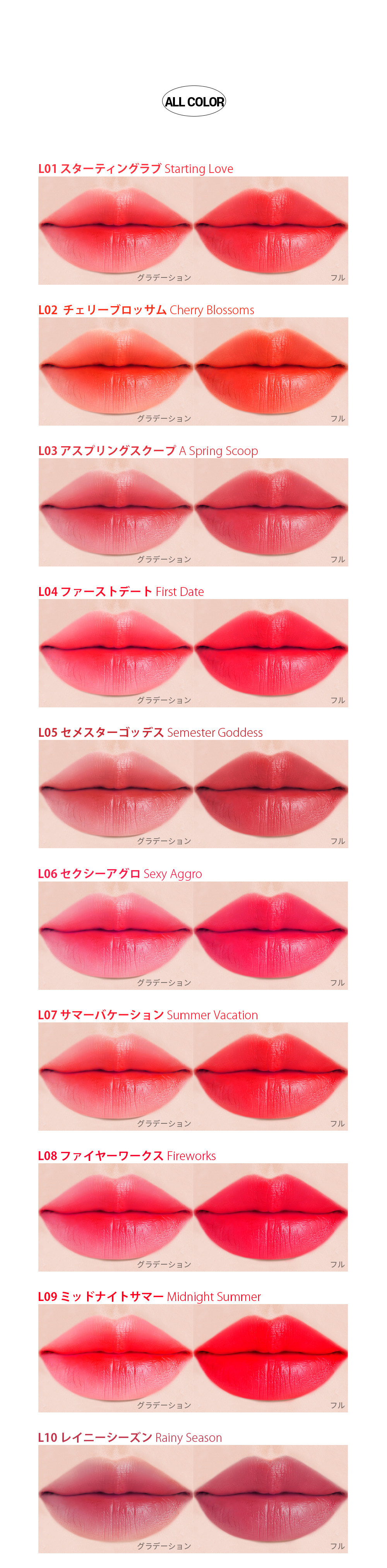 ムルダ] タトゥーフィクシングリップティント(L06 SEXY AGGRO