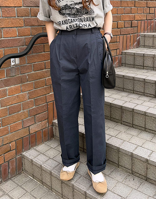 tuck cotton pants（パンツ/パンツ）| __naaam.i | 東京ガールズマーケット