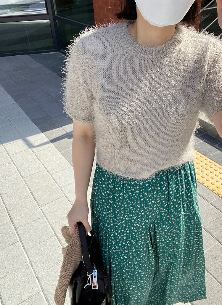 ンニット nknit 半袖シャギーニット シャギー半袖ニット | ファッション通販サイト NUGU